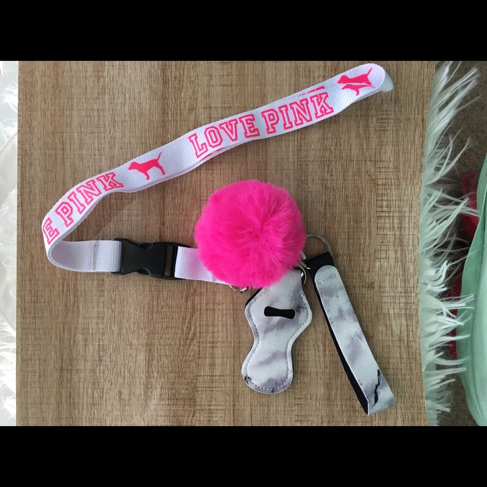 Victoria Secret Pink Keychain Lanyard